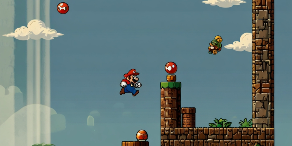 Super Mario Bros retro game